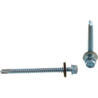 Кровельный саморез с шайбой EPDM Kenner цинк 5,5х65 100шт ск5565ф