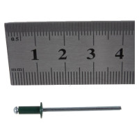 Крашенная заклепка Kenner алюм/сталь 3,2х8 RAL6005 1000шт зк3286005