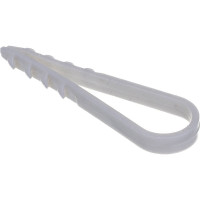 Круглый дюбель-хомут Росдюбель белый, 11-18, 100 шт. 15-0420