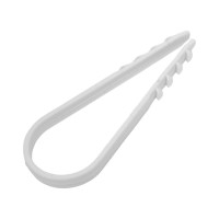 Круглый дюбель-хомут Росдюбель белый, 19-25, 100 шт. 15-0430