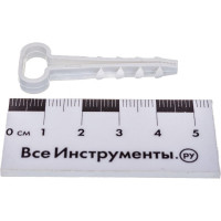 Дюбель-хомут Росдюбель прям., белый, 14x6, 100 шт. 15-0457