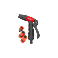 Пистолет поливочный + соединители (12.7 мм) QUATTRO ELEMENTI 241-321