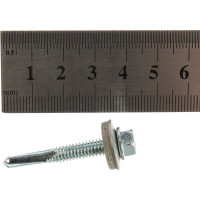 Кровельный саморез Daxmer 5,5x38 цинк сверло №5, 200 шт 00000304399