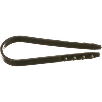 Круглый дюбель-хомут Росдюбель черный, 19-25, 100 шт. 15-0450