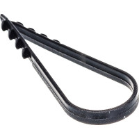 Круглый дюбель-хомут Росдюбель черный, 19-25, 100 шт. 15-0450