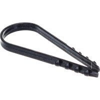 Круглый дюбель-хомут Росдюбель черный, 19-25, 100 шт. 15-0450