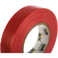 Изолента ПВХ 15мм, 20м, красная IEK ИЭК UIZ-13-10-K04