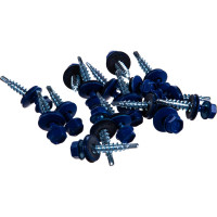 Кровельный саморез Tech-Krep КР сверло 4,8х28 RAL-5005 насыщенный синий 300 шт, ведро 124451