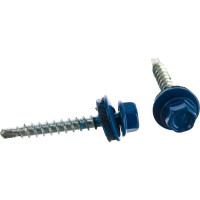 Кровельный саморез Tech-Krep КР сверло 4,8х35 RAL-5005 насыщенный синий 250 шт, ведро 113535