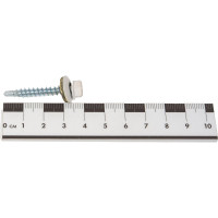 Кровельный саморез Tech-Krep КР сверло 4,8х35 RAL-9003 ярко-белый 250 шт, ведро 127875