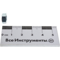 Шестигранная гайка DIN 934 оцинкованная М6, 40шт - пакет Tech-Krep/Zitar 103025