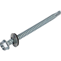 Кровельный саморез Tech-Krep КР ZP сверло 5,5х76 60 шт, коробка с окном 124631