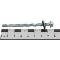 Кровельный саморез Tech-Krep КР ZP сверло 5,5х76 60 шт, коробка с окном 124631