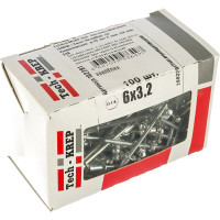 Заклепка 3.2х6, 100шт - коробка Tech-Krep 102281