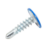 Саморез Tech-Krep ШСММ сверло 4,2х16 синий KP RAL 5010 200 шт, ведро малое 125527