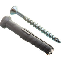 Дюбель-гвоздь 6х40 потайная манжета, полипропилен 500шт - ведро Tech-Krep 113144