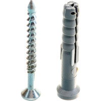 Дюбель-гвоздь 6х40 потайная манжета, полипропилен 500шт - ведро Tech-Krep 113144