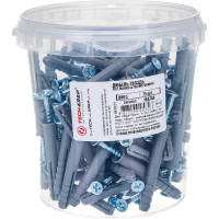 Дюбель-гвоздь 8х60 потайная манжета, полипропилен 75шт - ведро Tech-Krep 104744