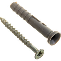 Дюбель-гвоздь 6х40 потайная манжета, полипропилен 50шт - коробка Tech-Krep 112710