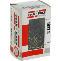 Универсальный саморез Tech-Krep 10х2,5 мм 500 шт желтый, коробка с окном 102218