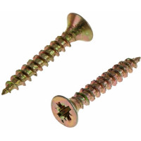 Универсальный саморез Tech-Krep 35х3,0 мм 200 шт желтый, коробка с окном 102228