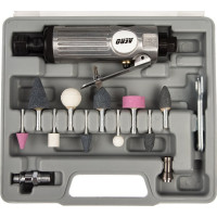 Прямая пневмошлифмашина с набором Foxweld AERO 15 предметов 5759