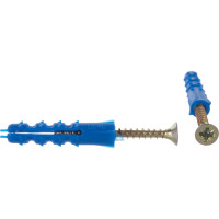 Дюбель ежик VIPКрепеж для крепления плинтусов 6х30 8 шт 13902 VIPS