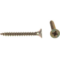 Шуруп, жёлтый цинк Крепежная техника 3,5х30 1000шт 431322 БК