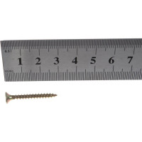 Шуруп, жёлтый цинк Крепежная техника 3,5х30 1000шт 431322 БК