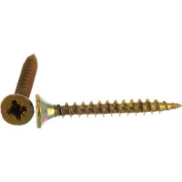Шуруп, жёлтый цинк Крепежная техника 3,5х30 1000шт 431322 БК