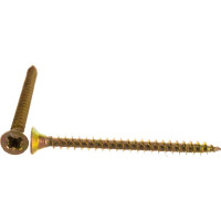 Шуруп, жёлтый цинк Крепежная техника 3,5х45 500шт 431328 БК