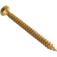 Шуруп, жёлтый цинк Крепежная техника 3,5х45 500шт 431328 БК