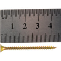 Шуруп, жёлтый цинк Крепежная техника 3,5х45 500шт 431328 БК