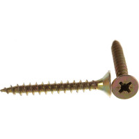 Шуруп, жёлтый цинк Крепежная техника 5,0х40 400шт 431384 БК