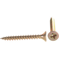 Шуруп, жёлтый цинк Крепежная техника 6,0х 50 100шт 431404 БК