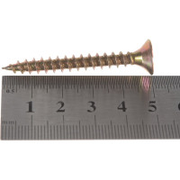 Шуруп, жёлтый цинк Крепежная техника 6,0х 50 100шт 431404 БК