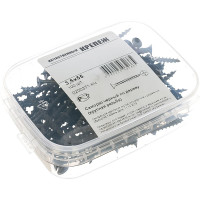 Саморез Качественный Крепеж 3,5х55 потай, крупная резьба, оксид 100 шт 0200371 КЧ