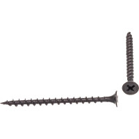 Саморез Качественный Крепеж 3,5х55 потай, крупная резьба, оксид 100 шт 0200371 КЧ