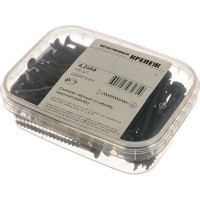 Саморез Качественный Крепеж 4,2х64 потай, крупная резьба, оксид 100 шт 0200373 КЧ