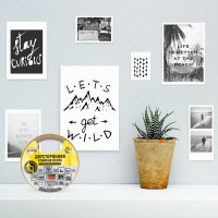 Двусторонняя прозрачная клейкая лента на ПП основе AVIORA 50 мм, 10 м 303-005