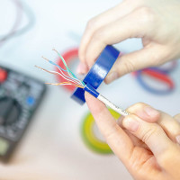 Изолента AVIORA ПВХ, 15 мм, 20 м, синяя 305-005