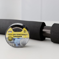 Клейкая лента для герметизации AVIORA 38 мм, 25 м, черная 302-049