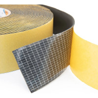 Самоклеящаяся армированная лента из вспененного каучука AVIORA 50 мм, 15 м, 3 мм 302-074