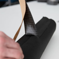 Самоклеящаяся армированная лента из вспененного каучука AVIORA 50 мм, 15 м, 3 мм 302-074