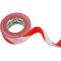 Сигнальная лента AVIORA 50 мм, 200 м, красно-белая 302-011