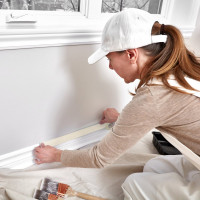 Креппированная клейкая бумажная/малярная лента AVIORA 50 мм, 50 м 304-010