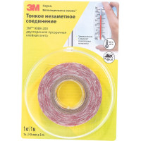 Двусторонняя лента на ПЭТ основе 3М 9088-200 прозрачная 9 мм х 5 м 4631136349228