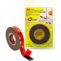 Монтажная универсальная лента 3М чёрная 12 мм х 1,5 м 4607166909497