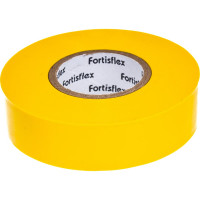 Изолента ПВХ FORTISFLEX 19 ммх0.15 ммх20 м желтая 71232