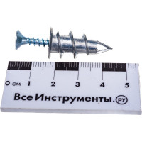 Анкер дюбель Tech-Krep/Zitar DRIVA METAL с шурупом 4 шт - пакет 102949